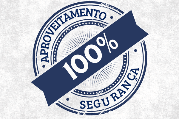 100% de aproveitamento e seguran&ccedil;a e 